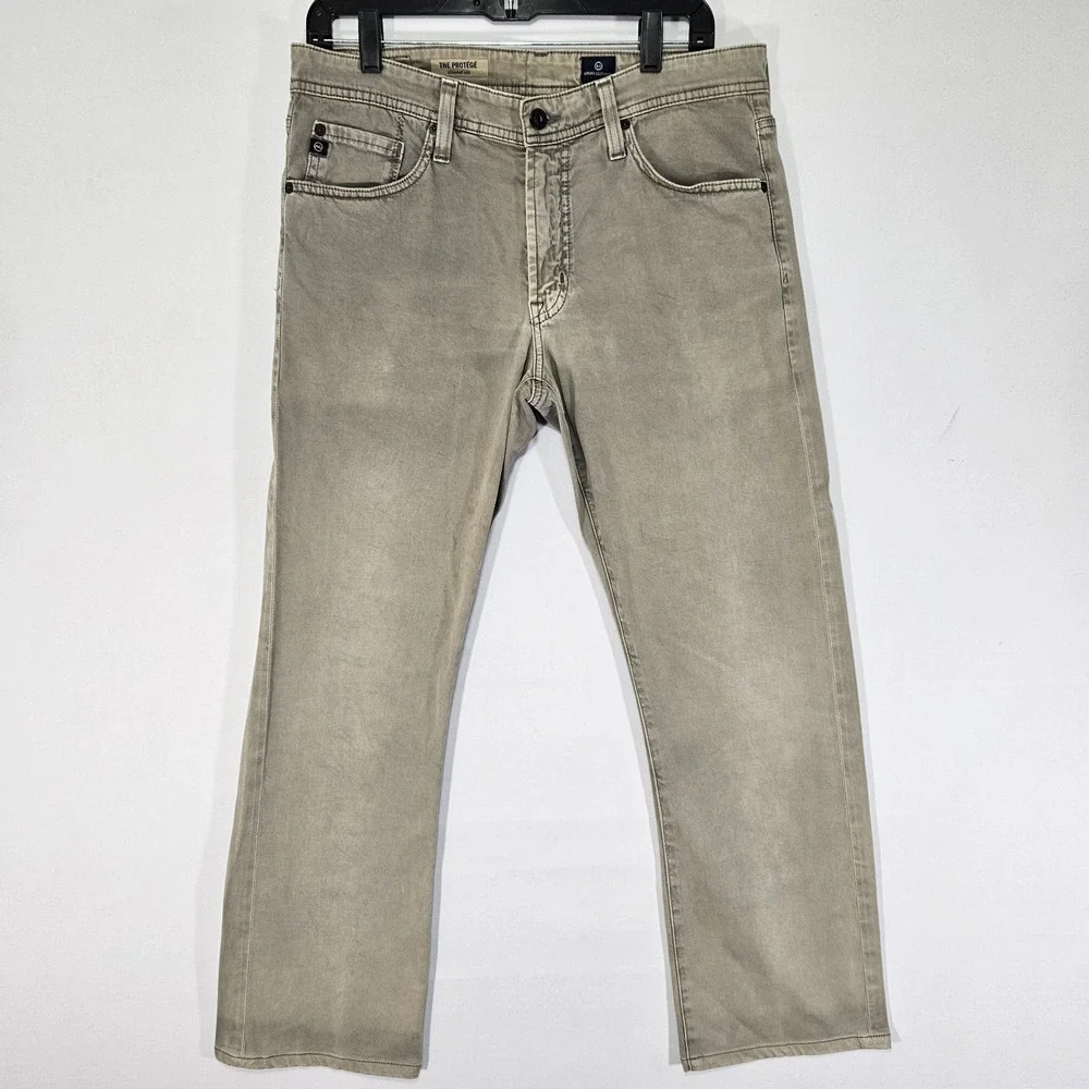 AG Adriano Goldschmied The Protege Straight leg Pants Gray‎ Size 31x34